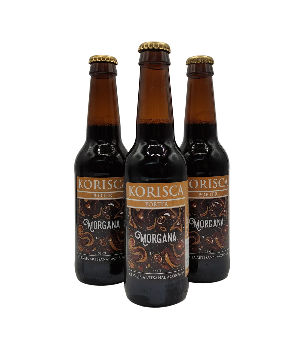 Korisca Porter Morgana cerveja artesanal produzida nos Açores