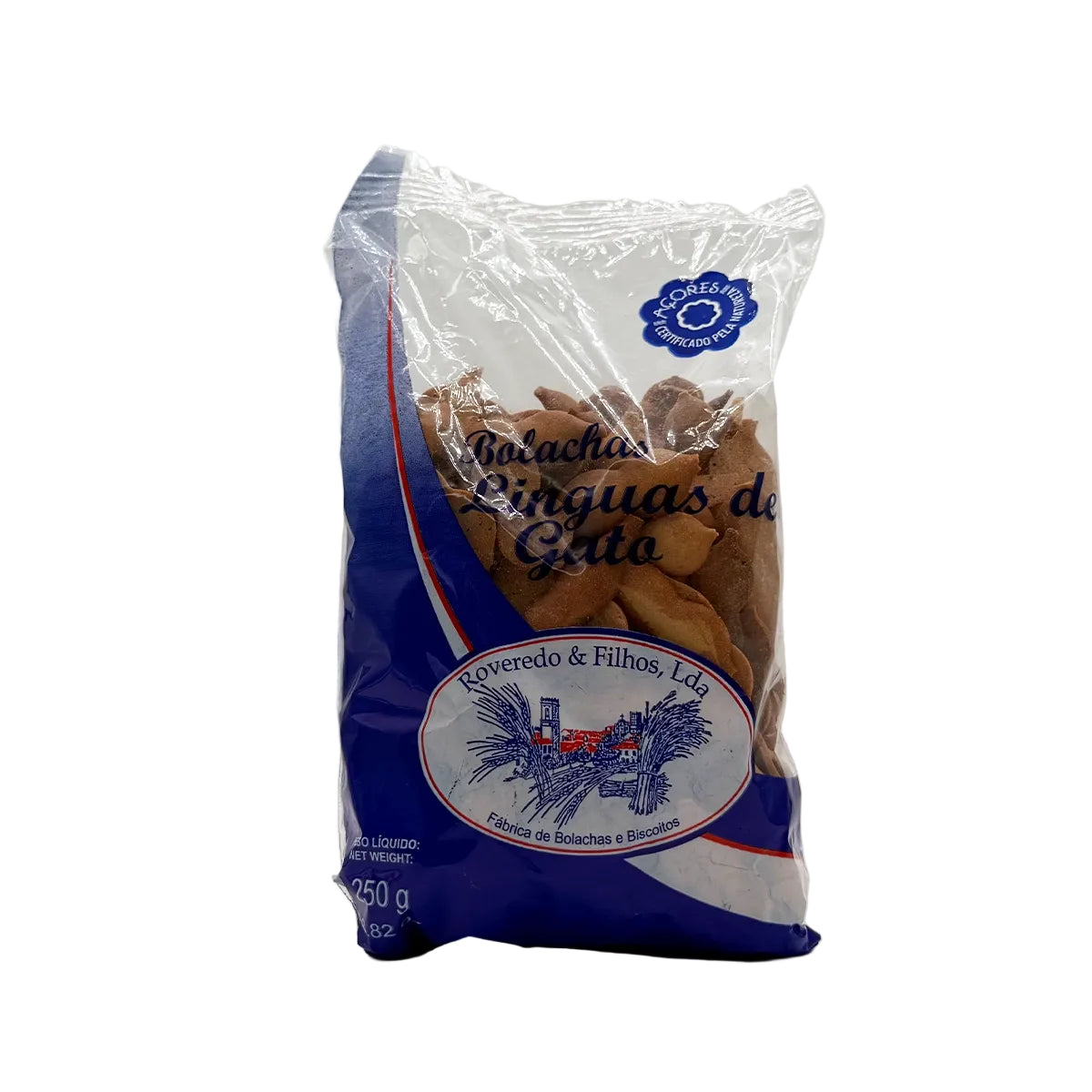 Línguas de gato 250g Roveredo Ribeira Grande produzidas nos Açores