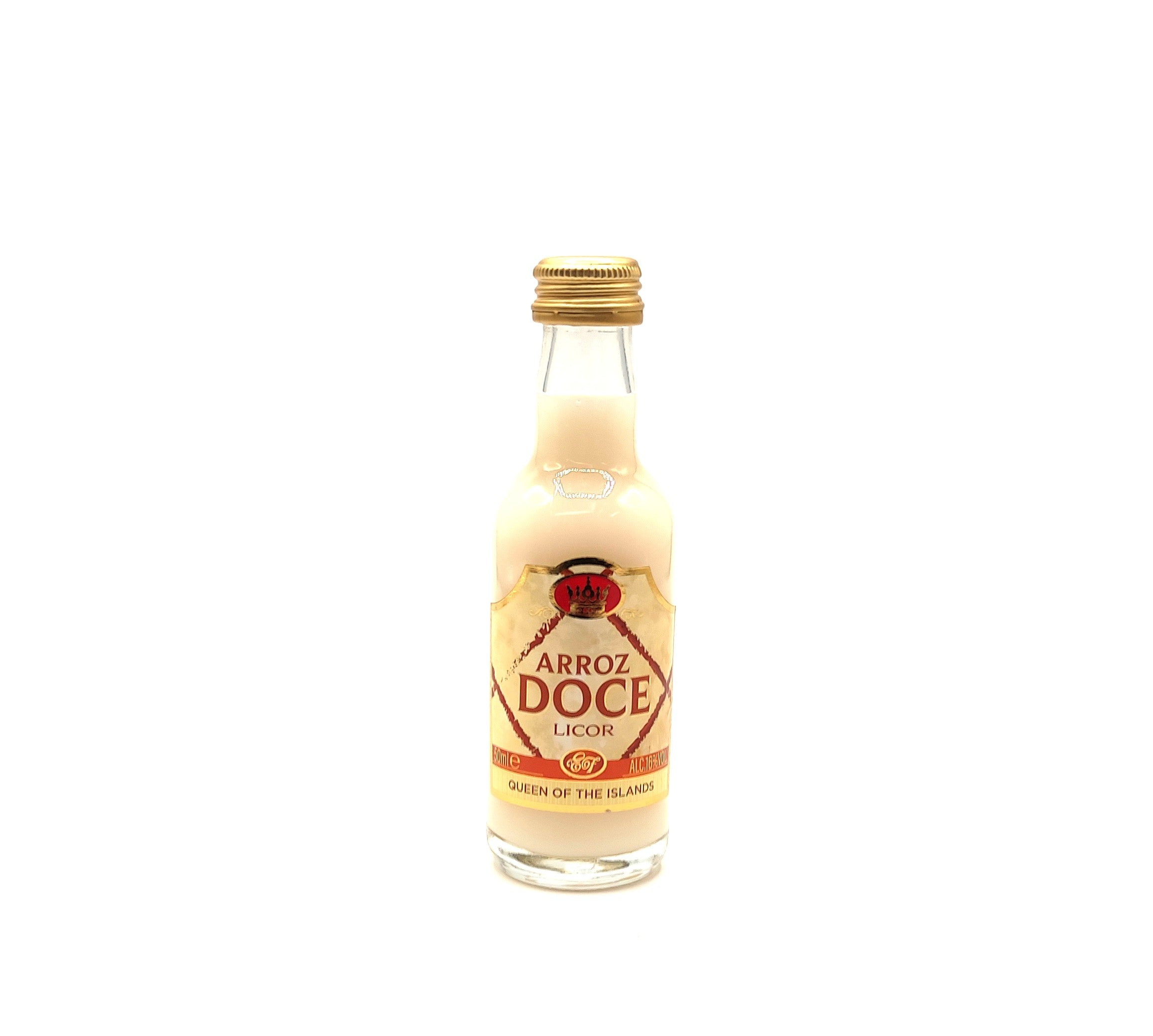 Licor arroz doce miniatura 50ml produzido nos Açores