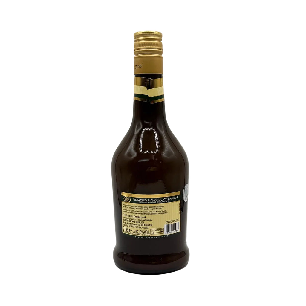 Licor pistácio e chocolate 700ml edição limitada produzido nos Açores