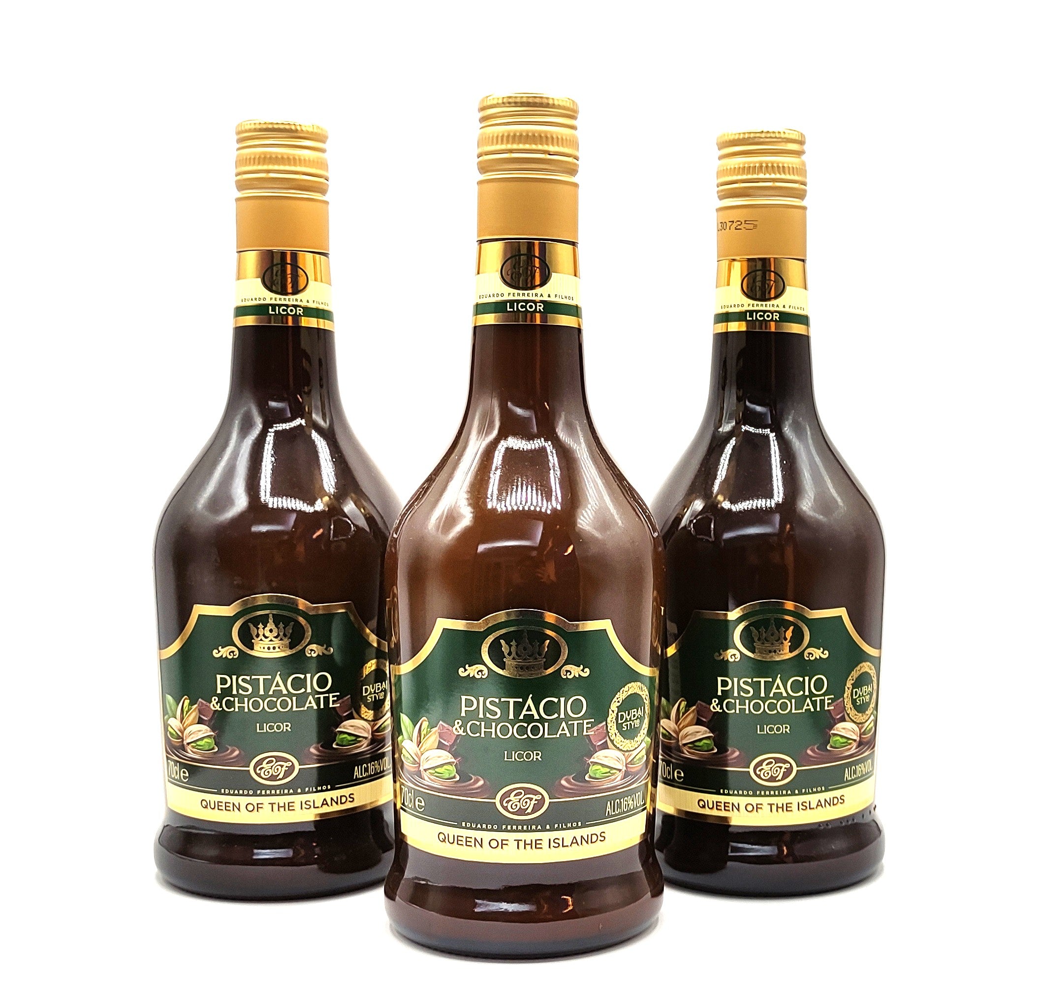 Licor pistácio e chocolate 700ml edição limitada produzido nos Açores