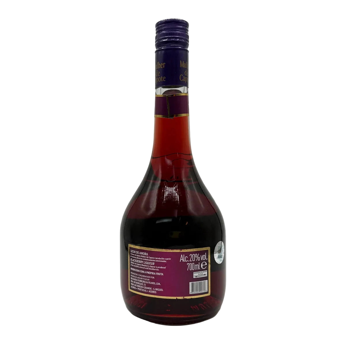Licor de amora Mulher de Capote 700ml produzido nos Açores