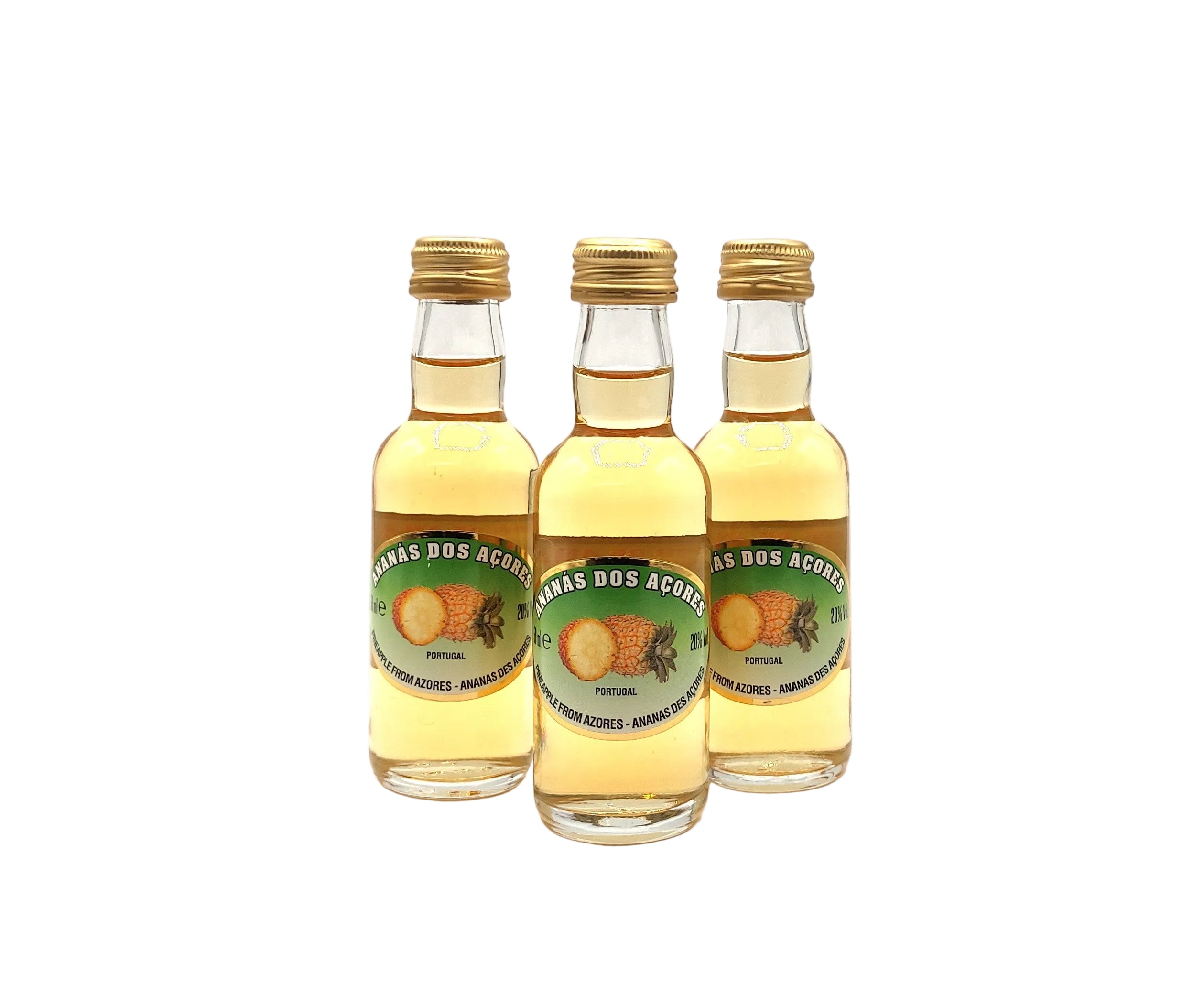 Licor de ananás Ezequiel miniatura 50ml produzido nos Açores