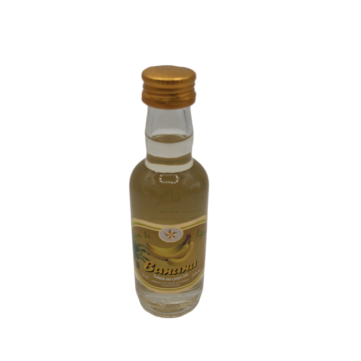 Licor de banana Mulher de Capote miniatura 50ml produzido nos Açores