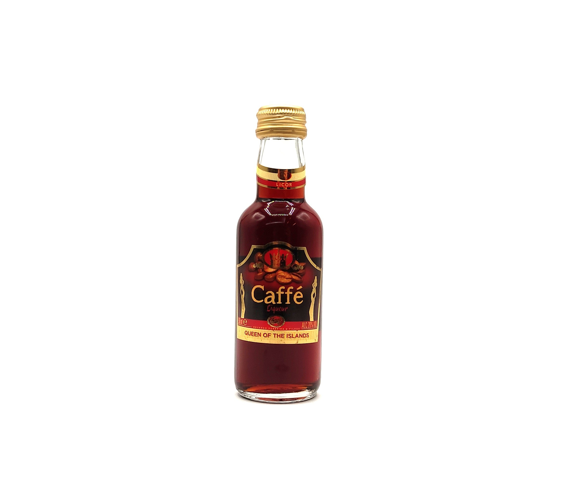 Licor de café miniatura 50ml produzido em São Miguel Açores
