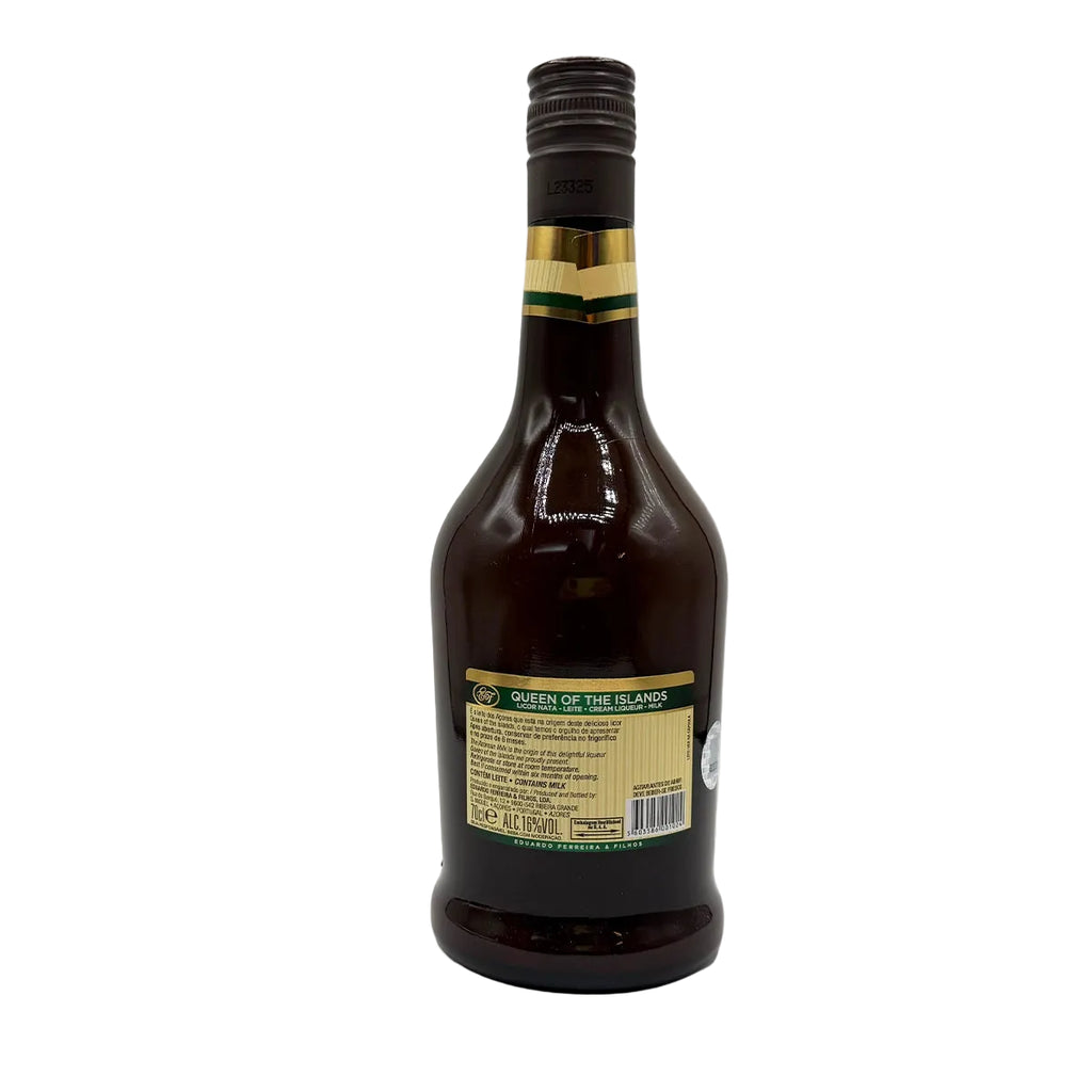 Licor de natas Queen of the Islands 700ml produzido em São Miguel Açores