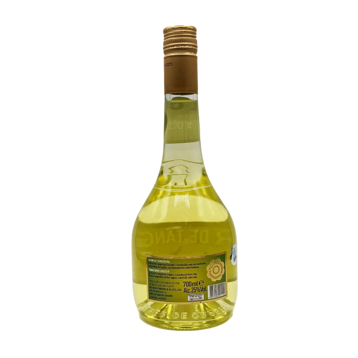 Licor de tangerina Ezequiel 700ml produzido nos Açores