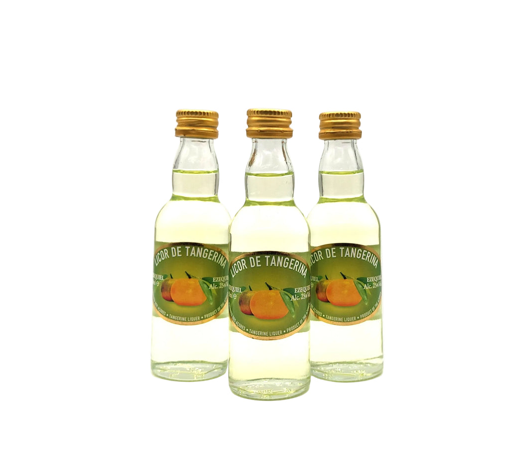 Licor de tangerina Ezequiel miniatura 50ml produzido nos Açores