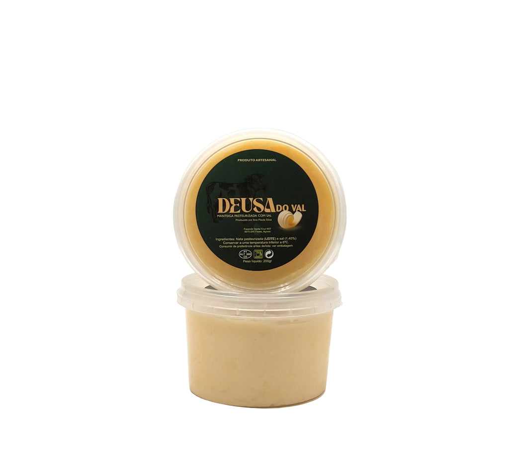 Manteiga artesanal da Ilha das Flores 200g Deusa do Val produzida nos Açores