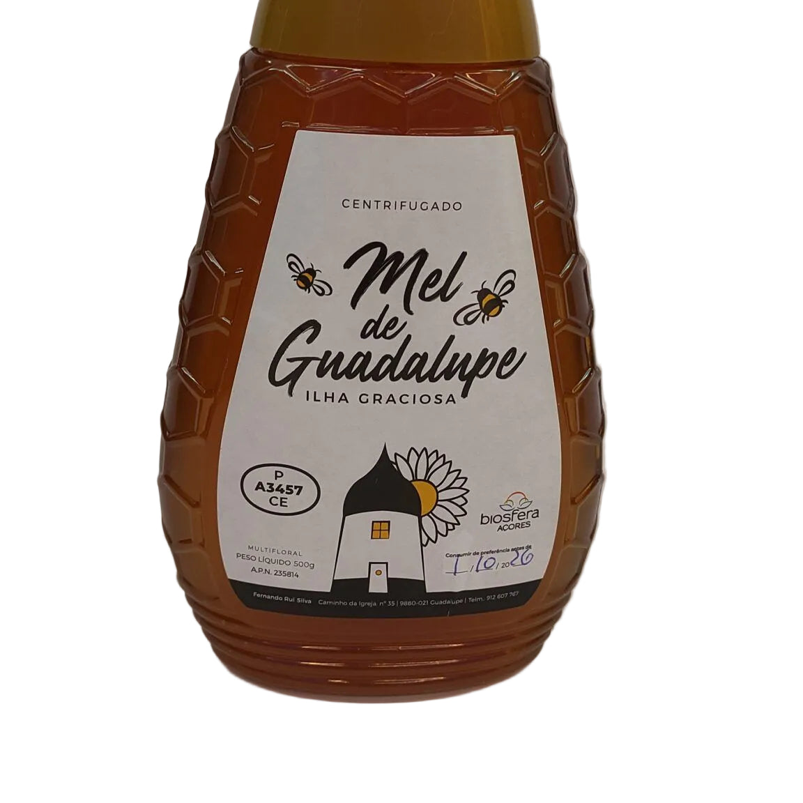 Mel de Guadalupe 500g Biosfera Graciosa produzido nos Açores