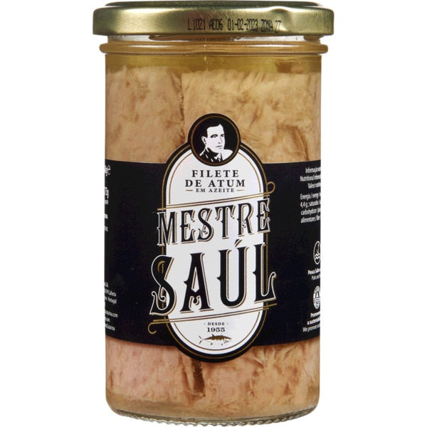 Filete de Atum em Azeite em frasco- Mestre Saúl - Açores
