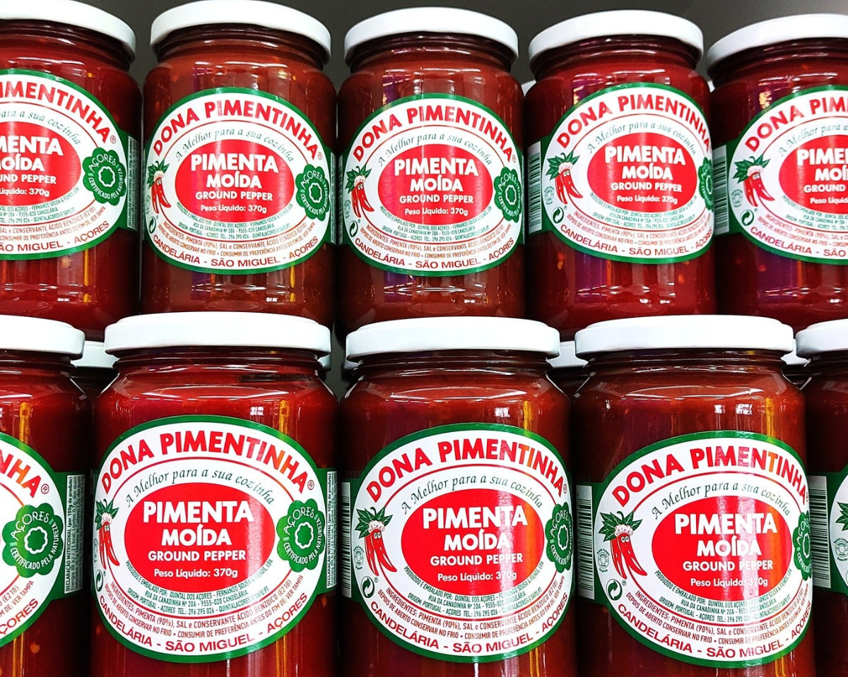 Pimenta da Terra Dona Pimentinha 370g molho tradicional de São Miguel Açores
