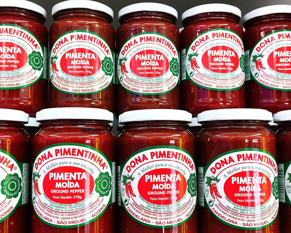 Pimenta da Terra Dona Pimentinha 370g molho tradicional de São Miguel Açores
