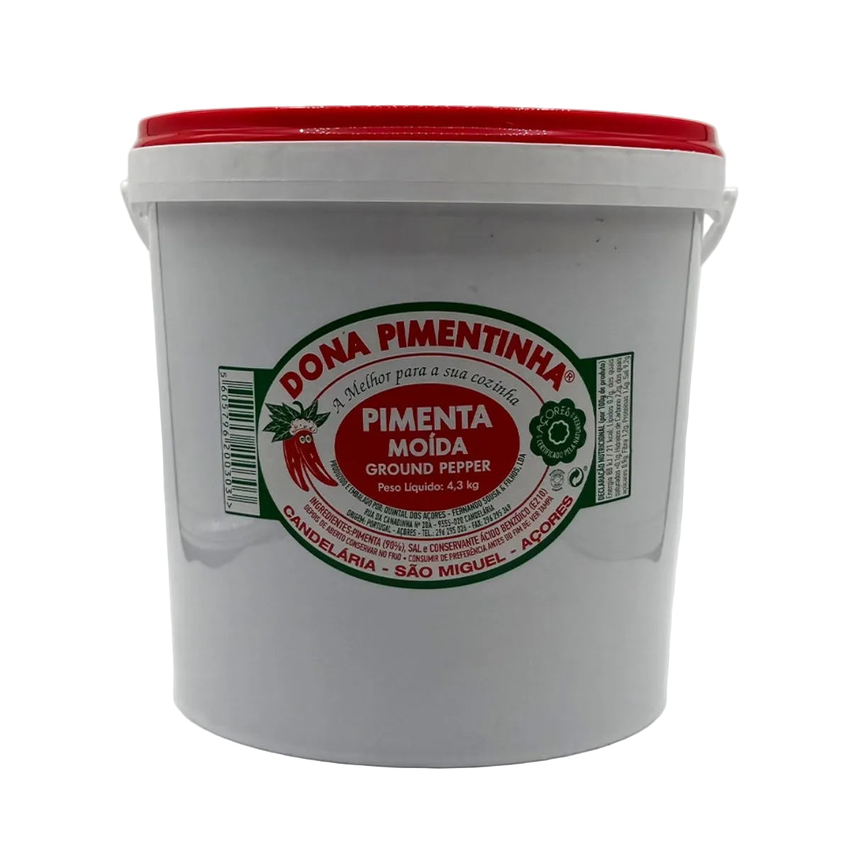 Pimenta da Terra Dona Pimentinha 4,3kg produzida em São Miguel Açores