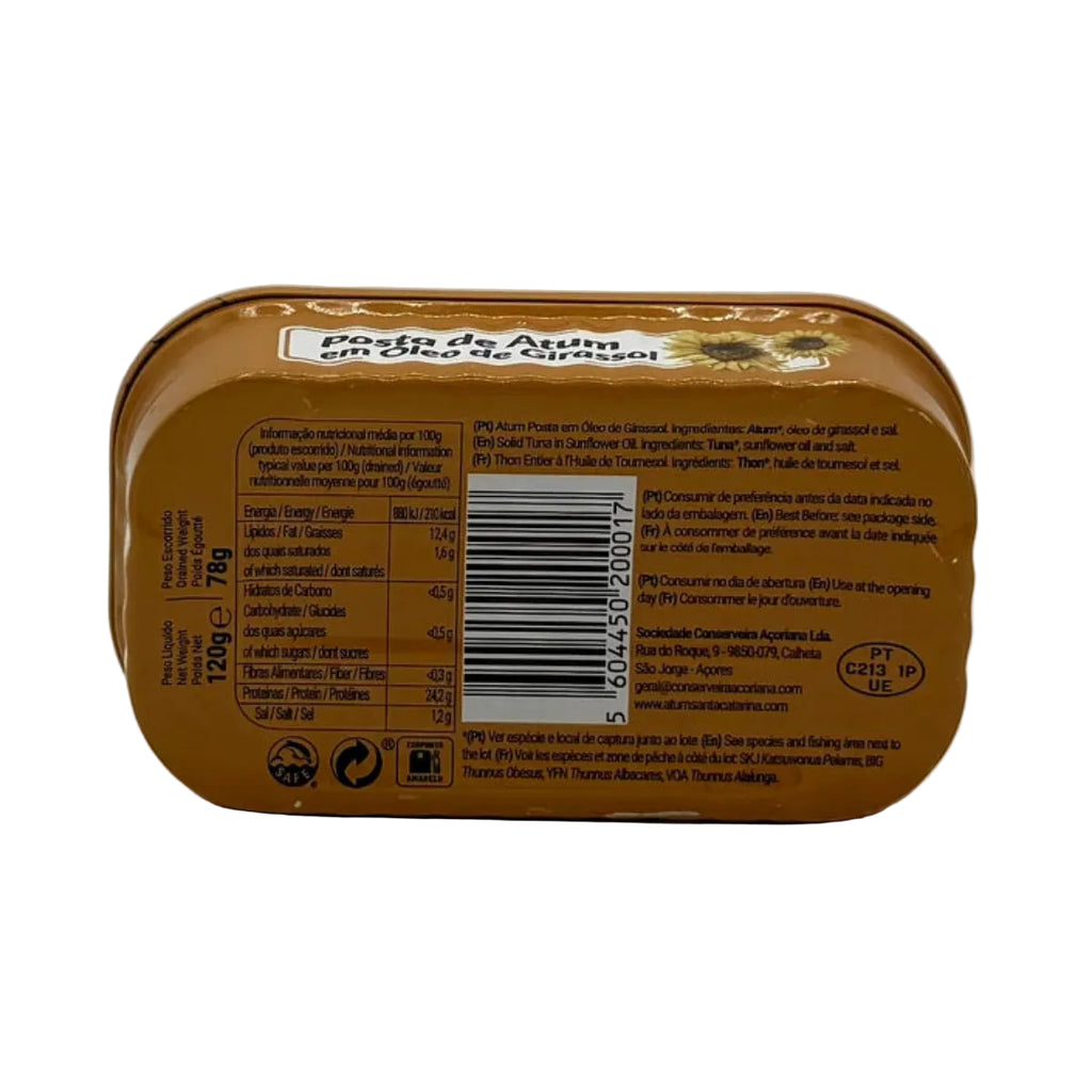 Posta de Atum em Óleo Santa Catarina 120gr - Açores