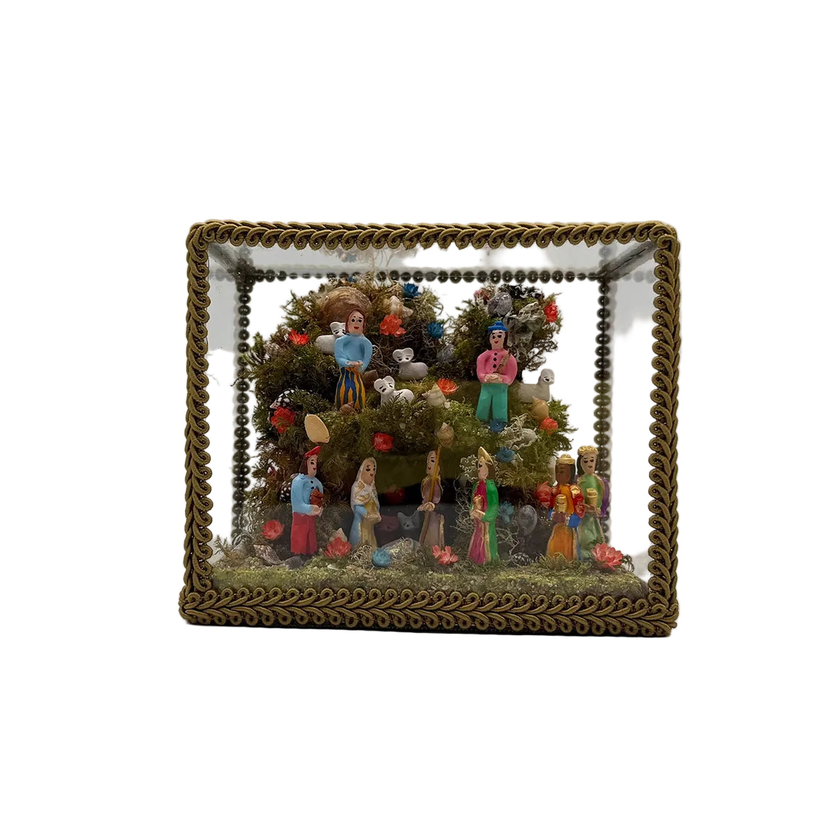 Presépio Lapinha quadrado médio artesanato tradicional dos Açores