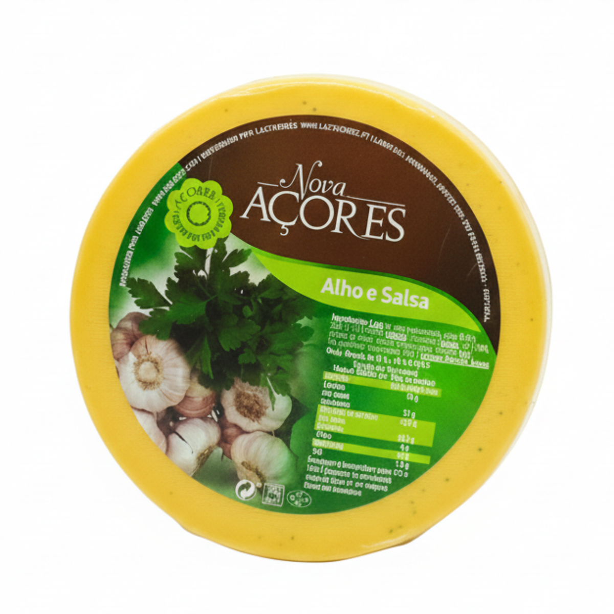 Queijo alho e salsa Nova Açores queijo tradicional dos Açores