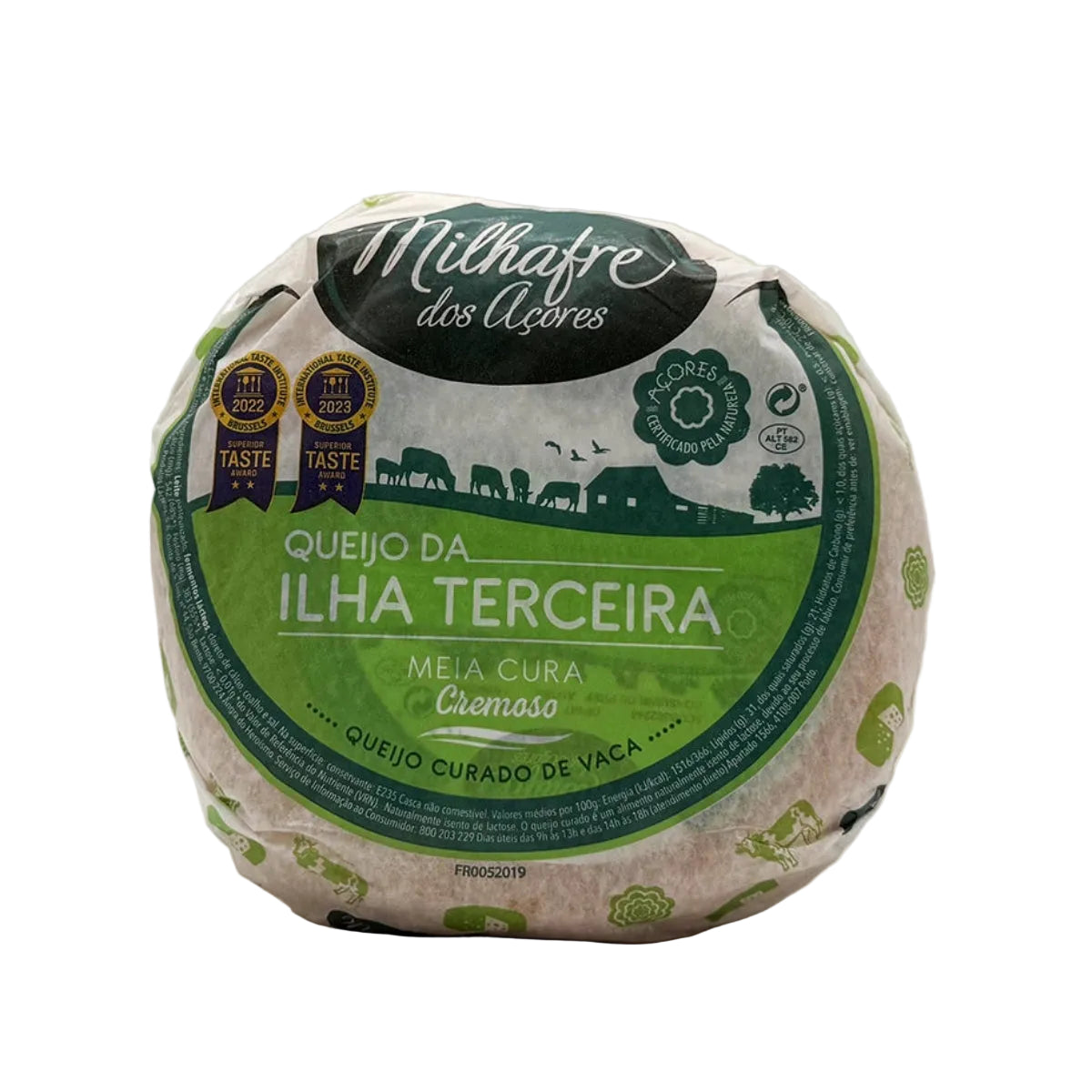 Queijo Milhafre meia cura cremoso produzido na Ilha Terceira Açores
