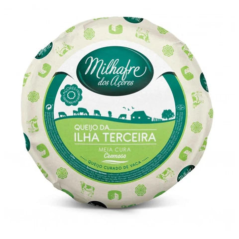 Queijo Milhafre meia cura cremoso produzido na Ilha Terceira Açores