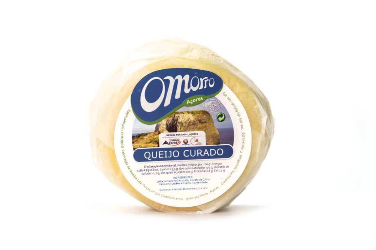 Queijo Morro da Ilha do Faial curado pasta mole 450g queijo tradicional dos Açores