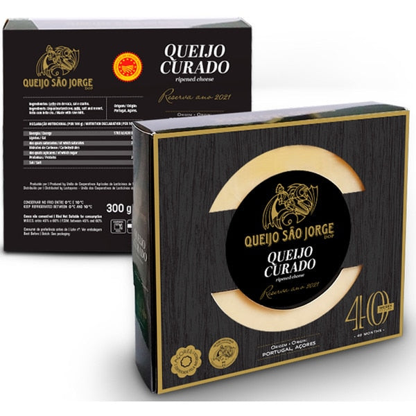 Queijo São Jorge DOP 40 meses 300g queijo tradicional dos Açores