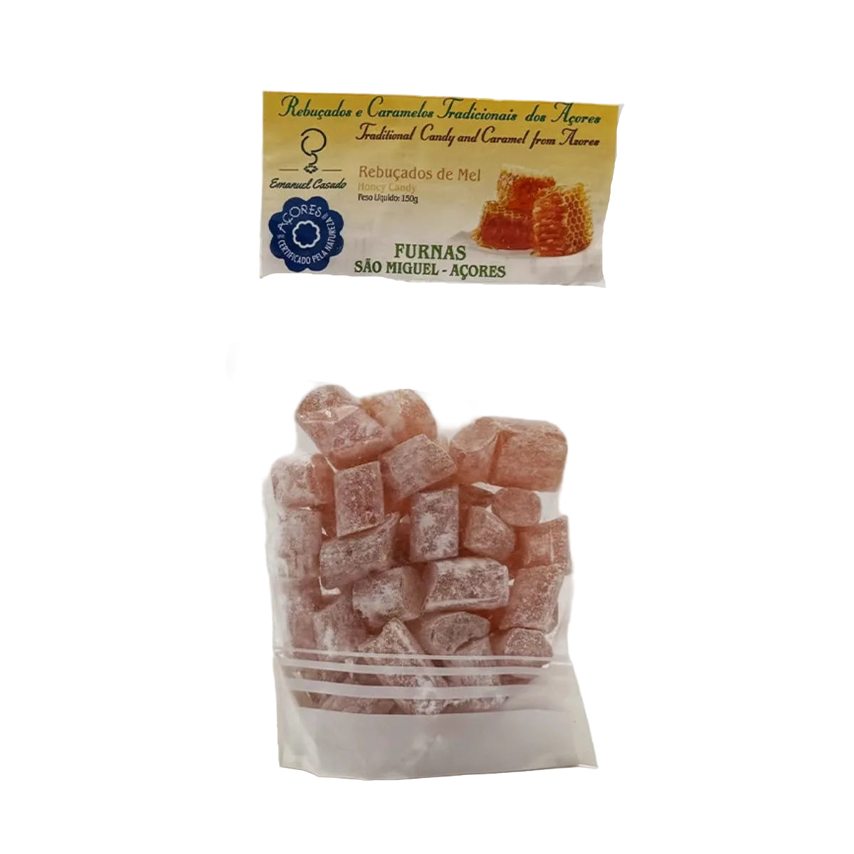 Rebucados das Furnas Mel 150g Emanuel Casado – Acores