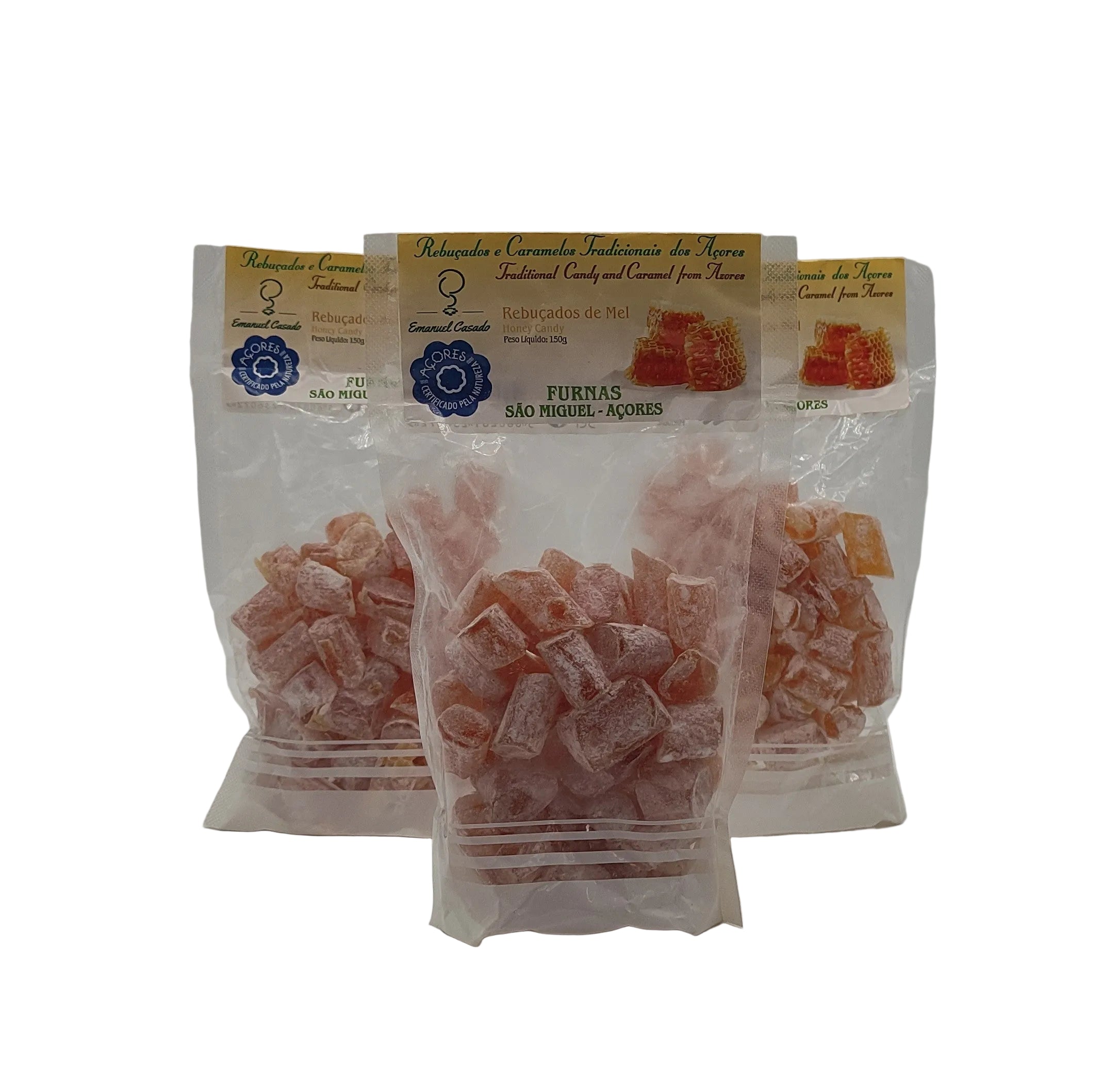 Rebuçados das Furnas mel 150g Emanuel Casado produzidos nos Açores