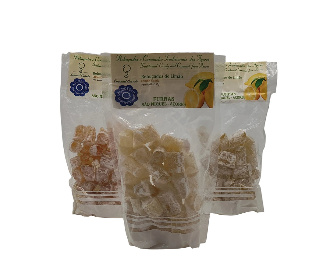 Rebuçados das Furnas de limão 150g produzidos nos Açores