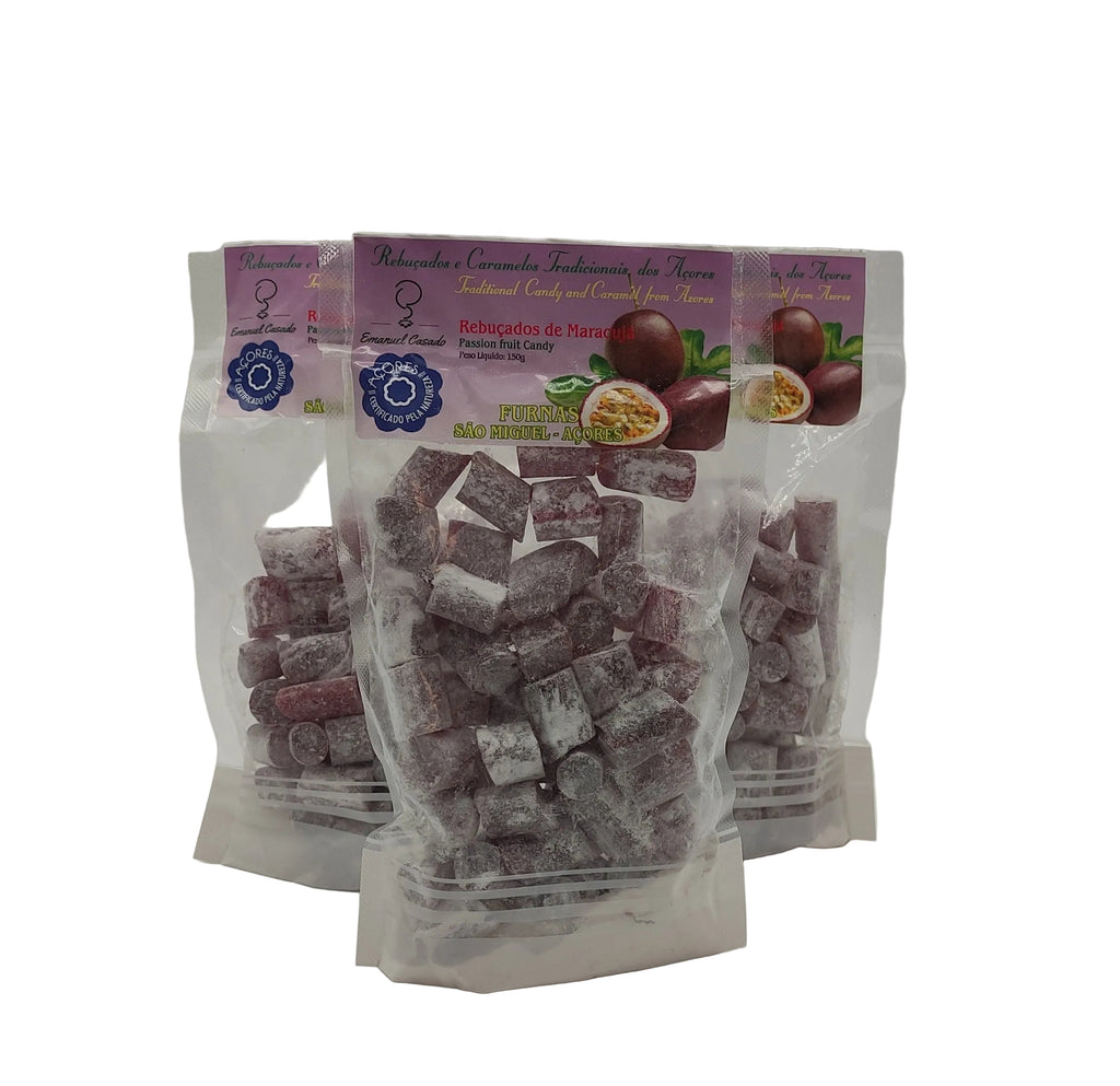 Rebuçados das Furnas de maracujá produzidos em São Miguel Açores