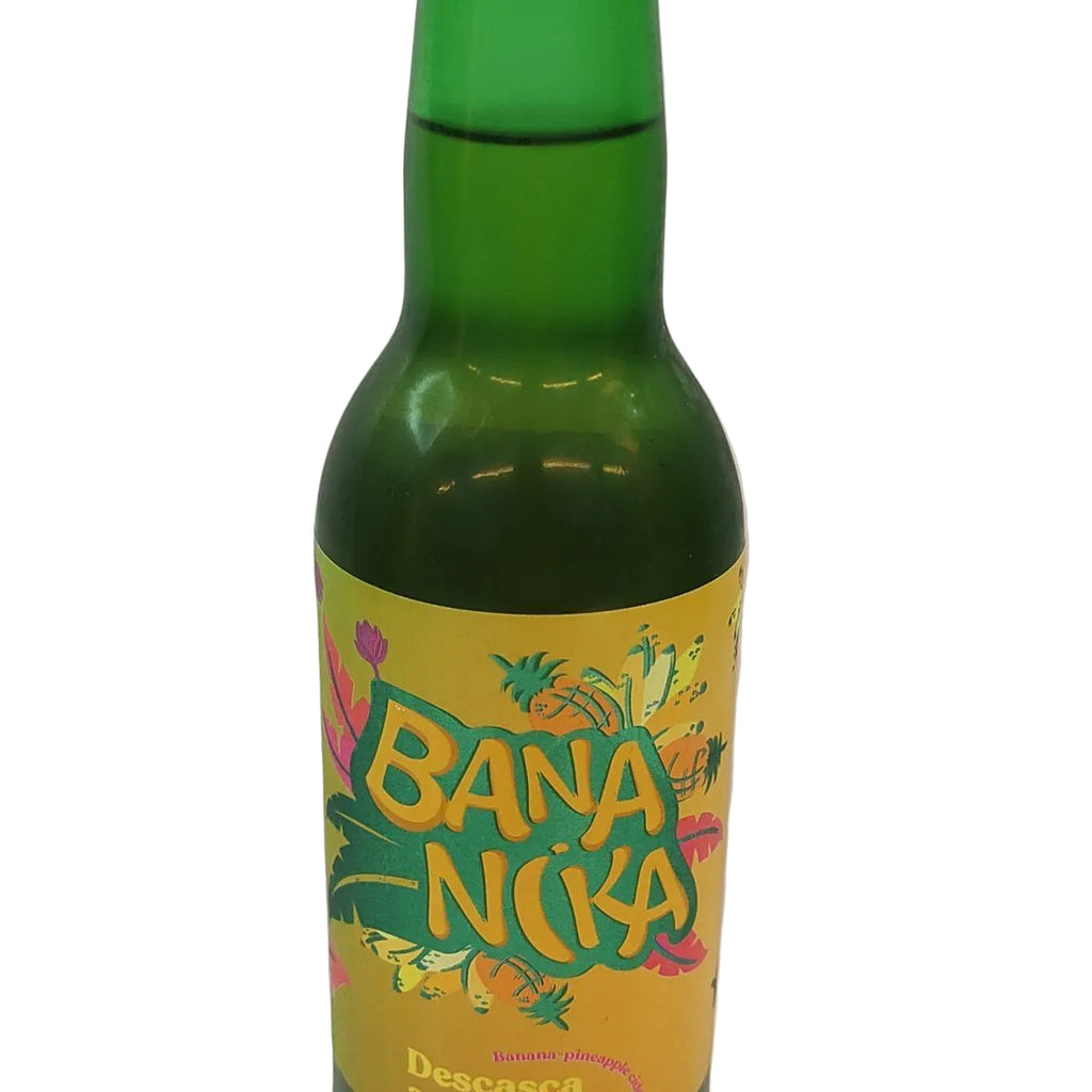 Sidra Bananika de ananás 33cl produzida nos Açores