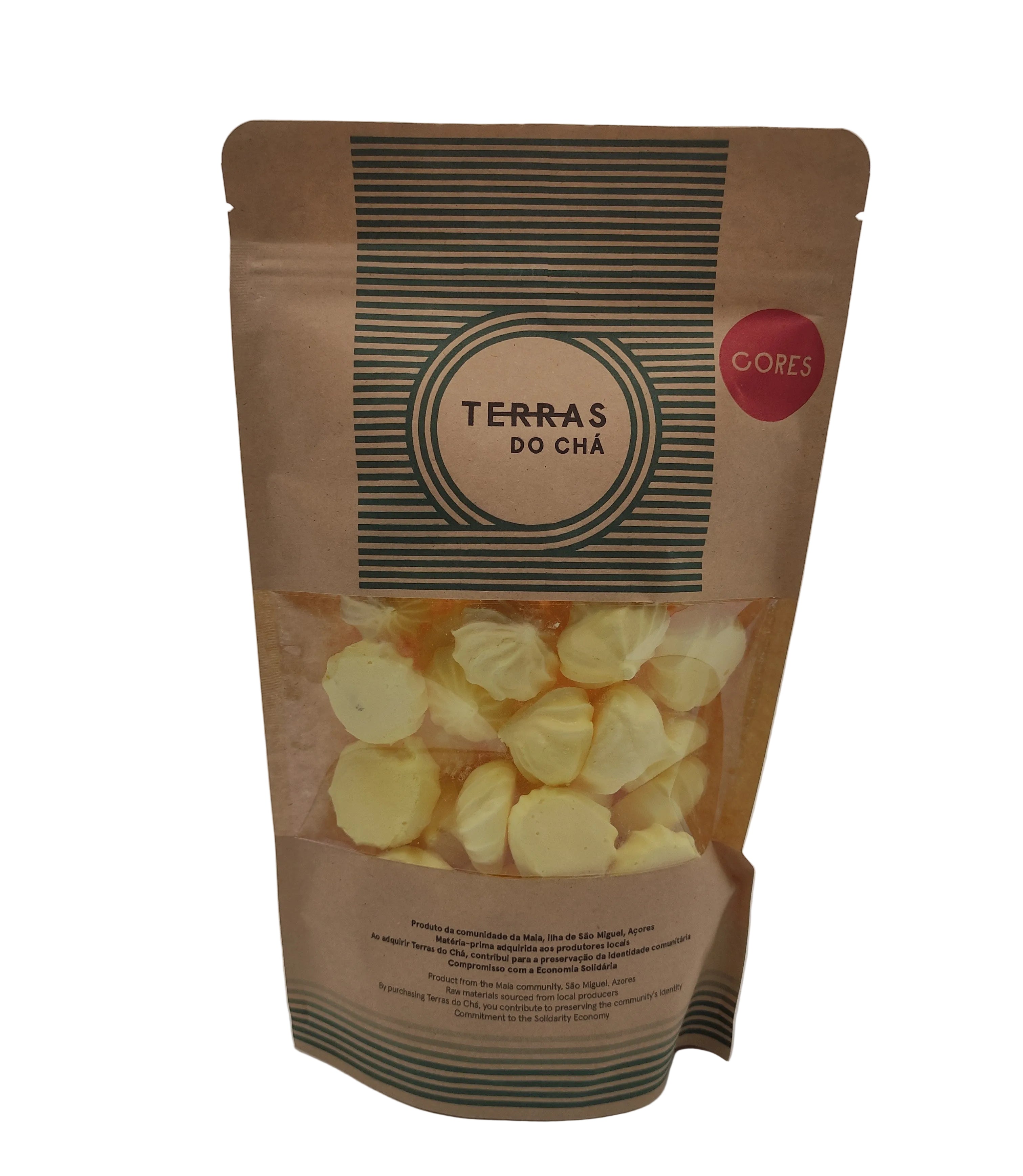 Suspiros de ananás 80g Terras do Chá produzidos nos Açores