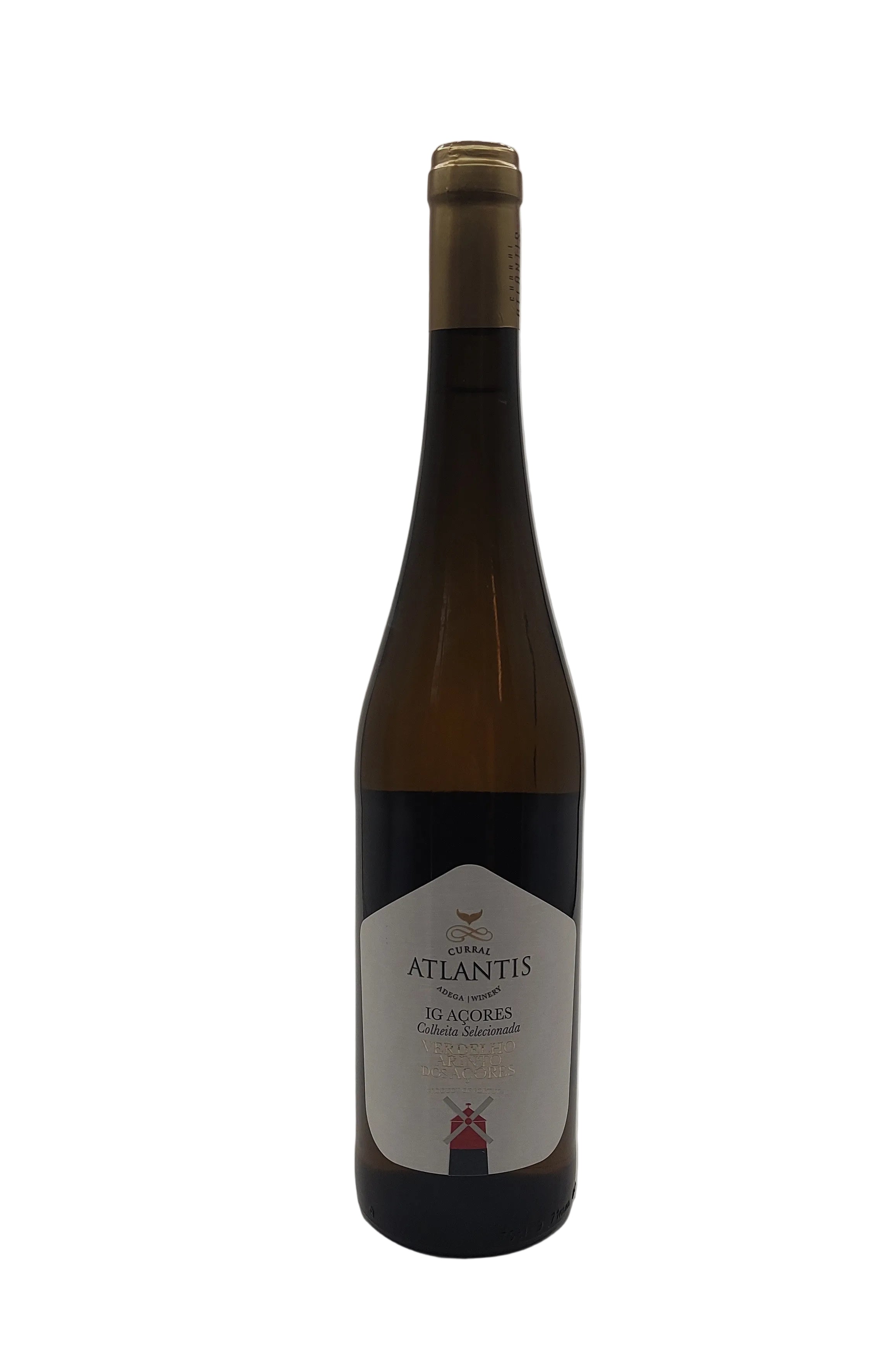 Vinho Curral Atlantis Verdelho Arinto dos Açores 750ml produzido no Pico
