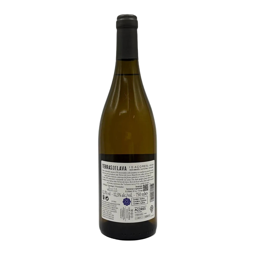 Vinho Terras de Lava branco 750ml produzido nos Açores