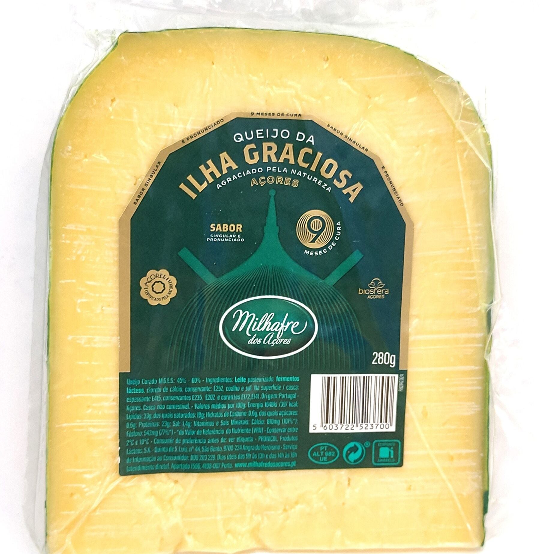 Queijo da Graciosa 9 Meses Cura 280g - Açores