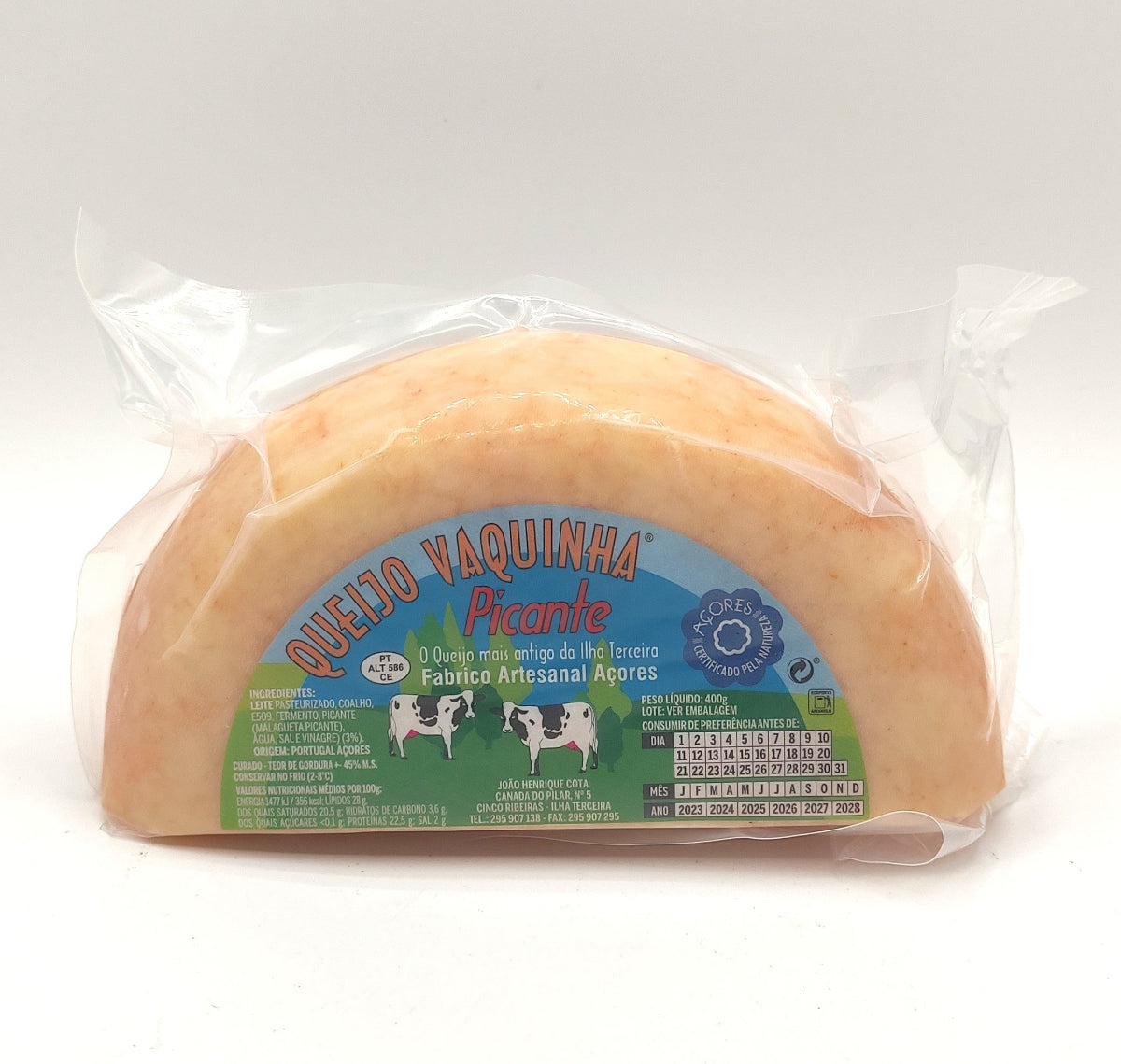 Queijo Vaquinha Picante Metades - Terceira - Açores