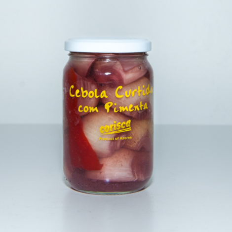 Cebola Curtida com pimenta