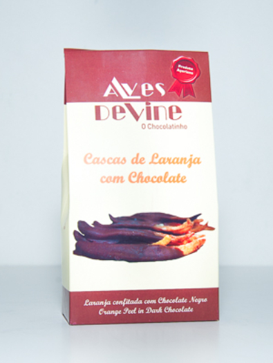 Cascas de Laranja com chocolate