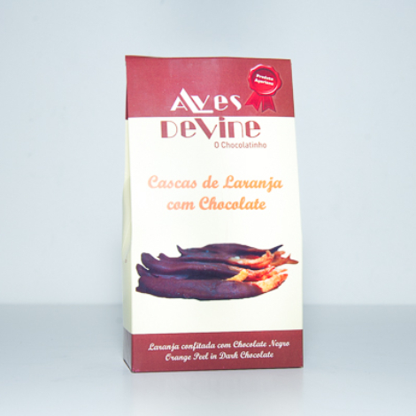 Cascas de Laranja com chocolate
