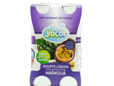 Iogurte Líquido Meio Gordo Com Aroma Maracujá Pack4 - Yoçor