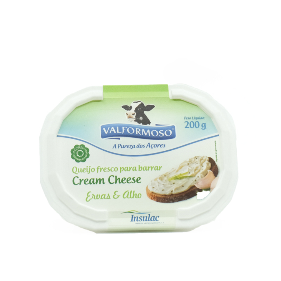 Queijo Fresco Para Barrar Com ervas & Alho- Valformoso