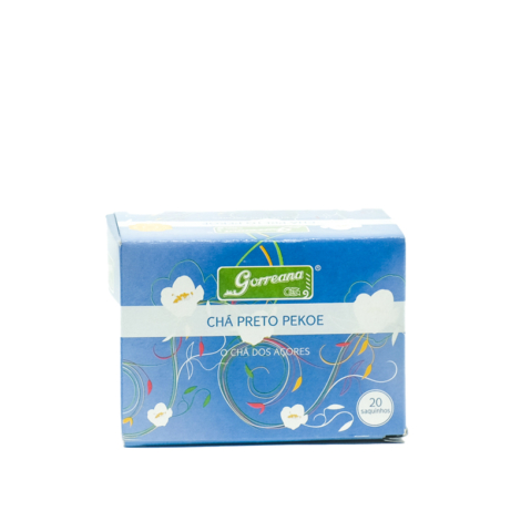 Chá Gorreana Preto Tea Bags 20 Saquetas - São Miguel Açores