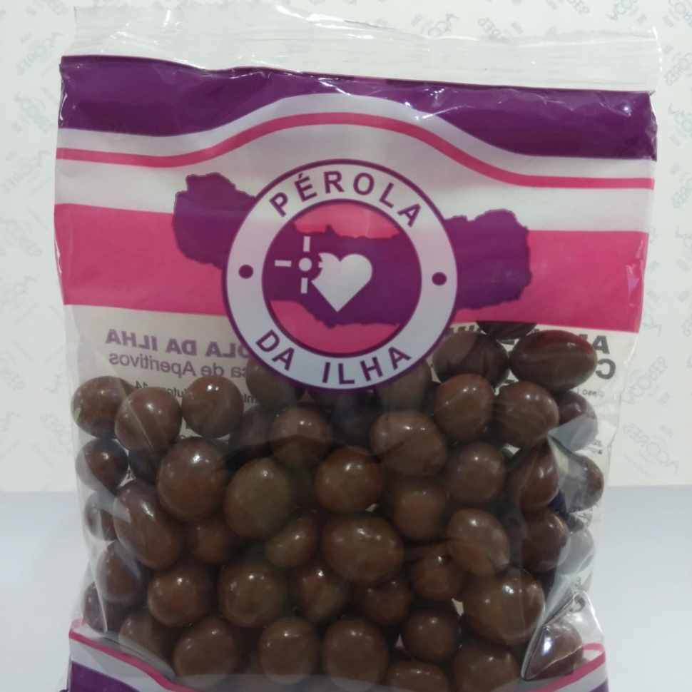 amendoim com chocolate