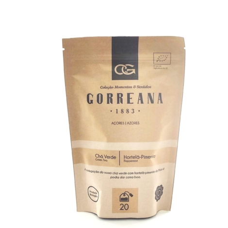 saquetas verde com hortelã