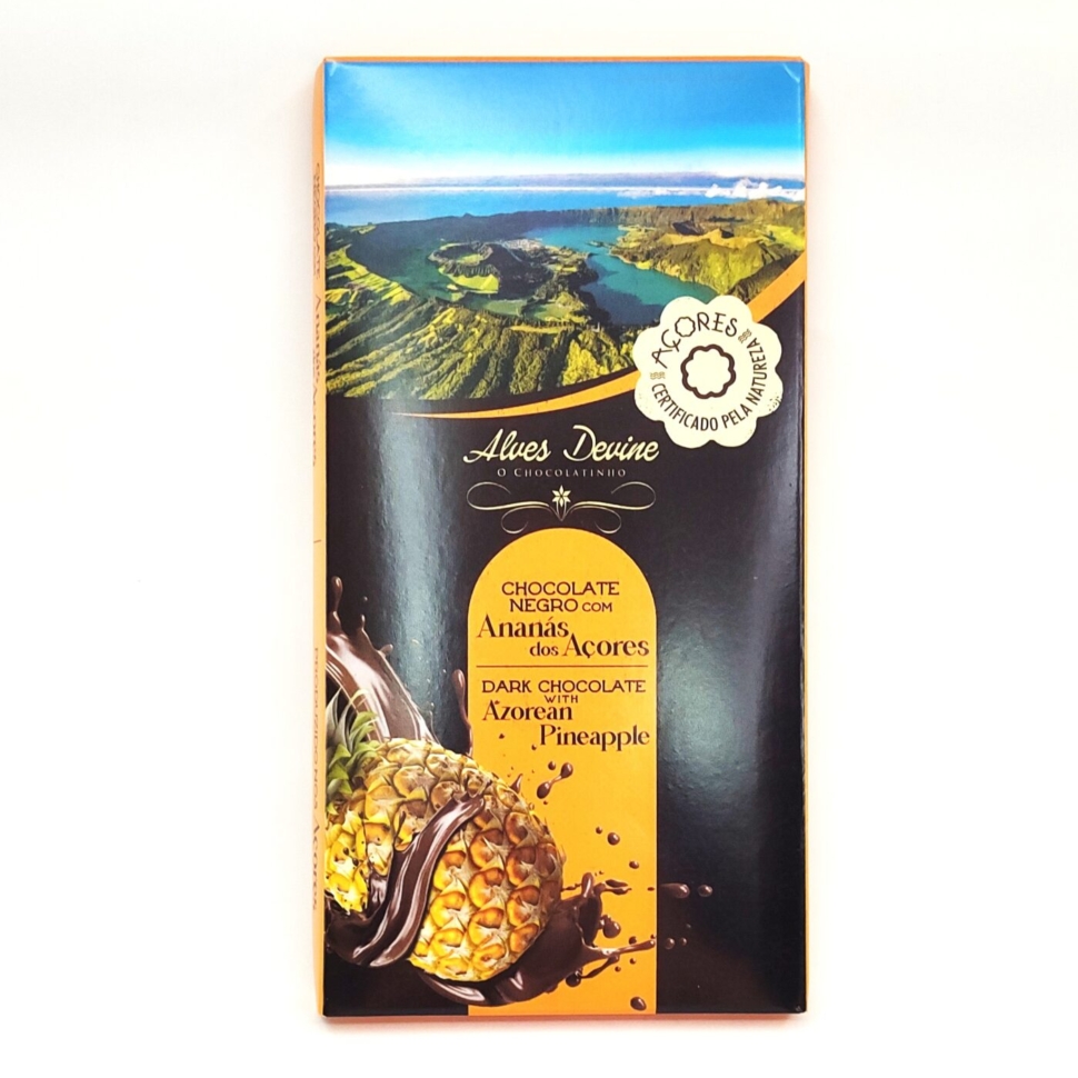 chocolato negro com ananás