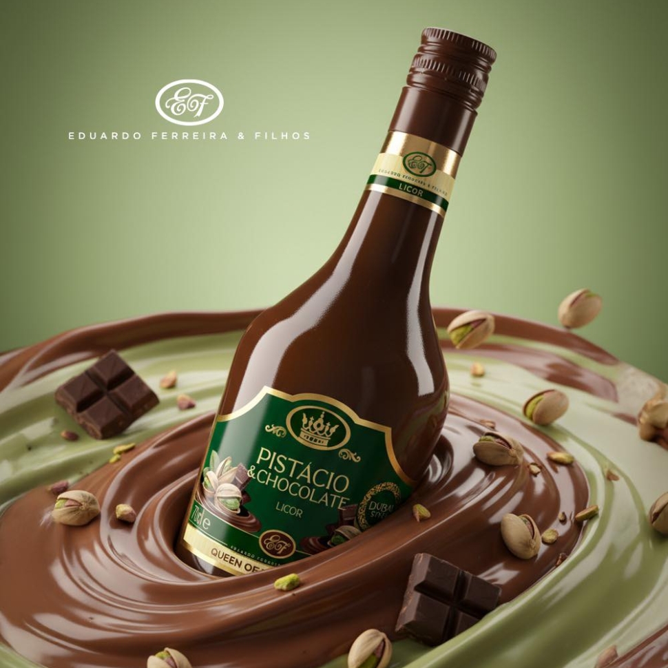 Licor Pistácio e o Chocolate